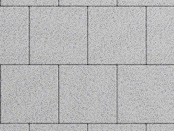 Плитка тротуарная Квадрат Б.1.К.8 стоунмикс белый с черным, 300*300*80 мм