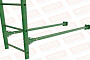 Лестница фасадная Borge (верхняя секция) оцинкованная RAL 6002, 2,7 м