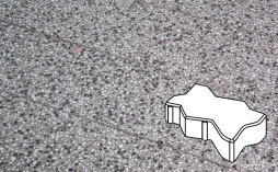 Плитка тротуарная Готика, City Granite FINERRO, Зигзаг/Волна Б.2.Ф.6, Белла Уайт, 225*112,5*60 мм