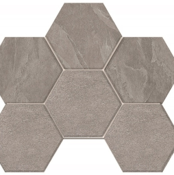 Мозаика Гексагон/Hexagon Estima Терра/Terra LN02/TE02, неполированный 285*250 мм