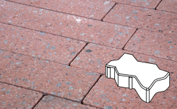 Плитка тротуарная Готика, Granite FINO, Зигзаг/Волна Б.2.Ф.6, Травертин, 225*112,5*60 мм