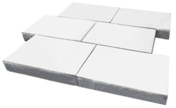 Плитка тротуарная SteinRus Парк Плейс Б.3.П.8, гладкая, белый, 600*300*80 мм