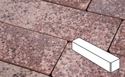Плитка тротуарная Готика, City Granite FINO, Ригель Б.3.П.8, Сансет, 360*80*80 мм