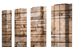 Штакетник П-образный А 0,45 Print Elite Sand Stone TwinColor