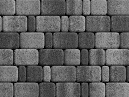 Плитка тротуарная Классико Б.4.КО.6 листопад гранит антрацит, комплект 3 шт, толщина 60 мм