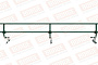 Кровельное ограждение Borge для фальцевой кровли оцинкованное RAL 6005, 300*60 см