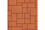 Плитка тротуарная SteinRus Инсбрук Альпен Б.7.Псм.6 гладкая, оранжевый, толщина 60 мм