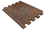 Плитка тротуарная SteinRus Прямоугольник Б.6.П.6, Old-age, ColorMix Штайнрус, 200*100*60 мм