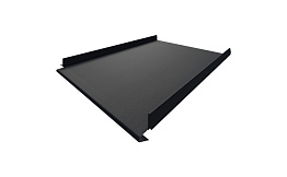 Самозащелкивающийся фальц с карнизным подгибом ARMO Rooftop Бархат Zn180 RAL 9005