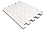 Плитка тротуарная SteinRus Прямоугольник В.6.П.8 гладкая, белый, 200*100*80 мм