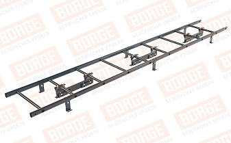 Лестница кровельная Borge для фальцевой кровли оцинкованная RAL 7016, 2,7 м