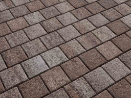 Плитка тротуарная Квадрат Б.3.К.8 листопад гранит хаски, 100*100*80 мм