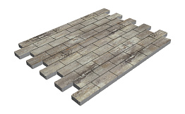 Плитка тротуарная SteinRus Прямоугольник А.6.П.4, гладкая, Берилл, 200*100*40 мм