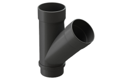 Тройник Docke LUX 45 градусов, графит