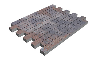 Плитка тротуарная SteinRus Прямоугольник Б.6.П.6 Backwash, Абрау, 200*100*60 мм