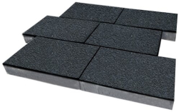 Плитка тротуарная SteinRus Парк Плейс Б.3.П.8 Native, графит, 600*300*80 мм