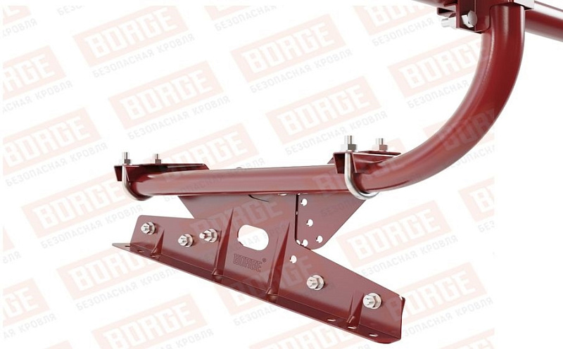 Кровельное ограждение Borge для фальцевой кровли оцинкованное RAL 3011, 300*60 см