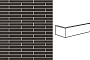 Клинкерная плитка угловая King Klinker Dream House 18 Volcanic black, 490*52*14 мм