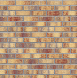 Текстура KING KLINKER OLD CASTLE HF15 rainbow brick, серый шов