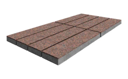 Плитка тротуарная SteinRus Гранада Б.7.П.8, Backwash, Яшма, 600*200*80 мм