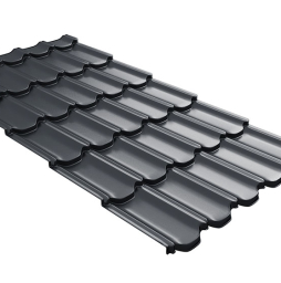Grand Line Kvinta plus 3D Rooftop Matte RAL 7024 мокрый асфальт