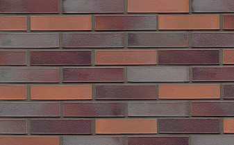 Кирпич клинкерный Muhr 12 Blaurot-bunt гладкий, 290*60*71 мм