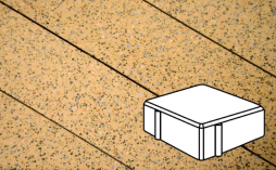 Плитка тротуарная Готика, City Granite FINO, Квадрат В.1.К.8, Жельтау, 100*100*80 мм