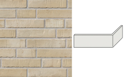 Клинкерная плитка угловая Stroeher Kontur EG, 470 beige engobiert, 240*115*52*12 мм