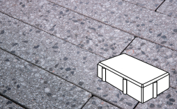 Плитка тротуарная Готика, City Granite FINERRO, Брусчатка В.2.П.10/Г.2.П.10, Галенит, 200*100*100 мм