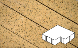 Плитка тротуарная Готика Granite FERRO, Калипсо Б.2.Ф.6, Жельтау 200*200*60 мм