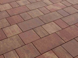 Плитка тротуарная Старый город Б.1.Фсм.6 колормикс гладкий вулкан, комплект 3 шт, толщина 60 мм