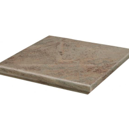 Клинкерная угловая ступень с капиносом Paradyz Mattone Pietra Beige, 330*330*11 мм