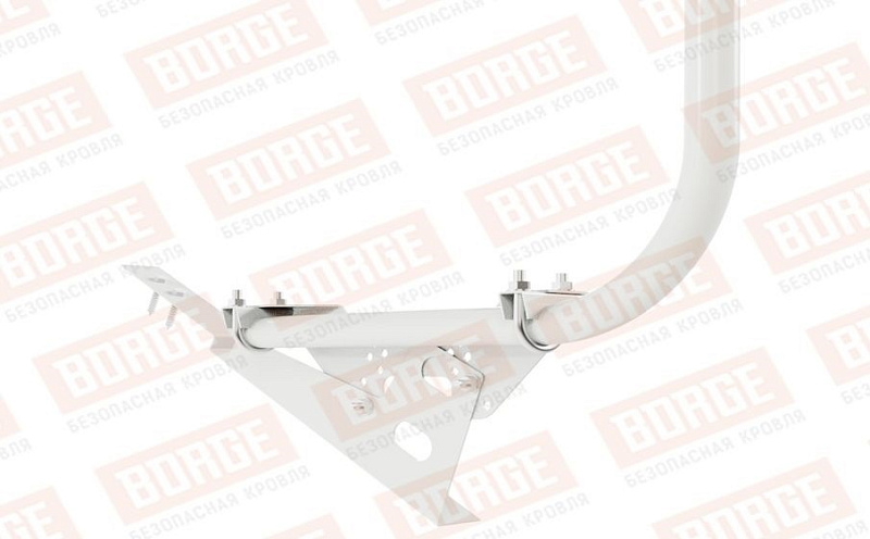 Кровельное ограждение Borge для кровли из композитной черепицы оцинкованное RAL 9003, 300*120 см