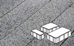 Плитка тротуарная Готика, Granite FINO, Новый Город Б.2.Псм.6, Белла Уайт, 240/160/80*160*60 мм
