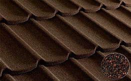 Композитная черепица рядовая Metrotile Mistral Ironbark