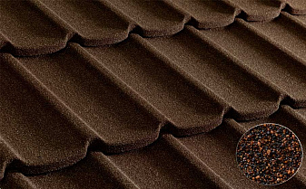 Композитная черепица рядовая Metrotile Mistral Ironbark