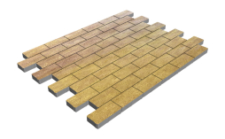 Плитка тротуарная SteinRus Прямоугольник А.6.П.4, гладкая, Брайс, 200*100*40 мм