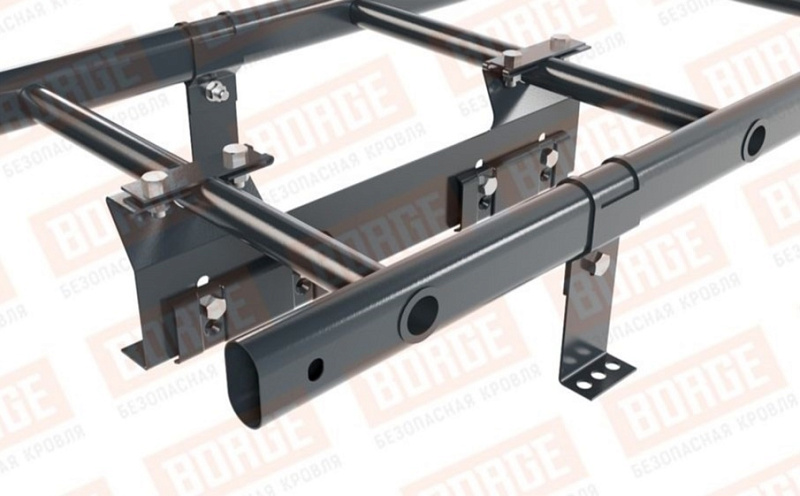 Лестница кровельная Borge для фальцевой кровли оцинкованная RAL 7016, 1,8 м