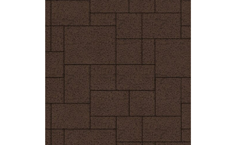 Плитка тротуарная SteinRus Инсбрук Альпен Б.7.Псм.6, Native, коричневый, толщина 60 мм
