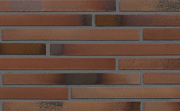 Клинкерная плитка под кирпич Stroeher Riegel 50, 455 braun-blau, 490*40*14 мм