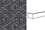 Клинкерная плитка угловая King Klinker Dream House 33 Black Diamond NF, 240*71*115*10 мм