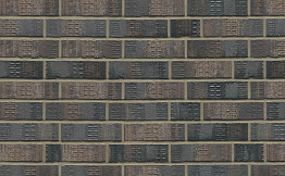 Кирпич клинкерный Westerwaelder Klinker Nr 15F Schwarz-bunt Edelglanz bes. Fuss., 240*115*71 мм