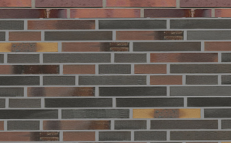 Кирпич клинкерный Muhr 40 Kobalt Spezial geflammt гладкий, 290*90*40 мм