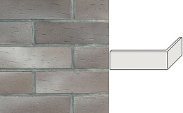 Клинкерная плитка угловая Terramatic Koro Grey АС, 185*71*60*14 мм