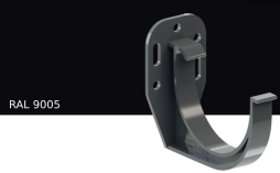 Кронштейн желоба KROP PVC для системы D 75/63 мм, RAL 9005