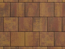 Плитка тротуарная Квадрат А.2.К.4 листопад гладкий осень, 200*200*40 мм