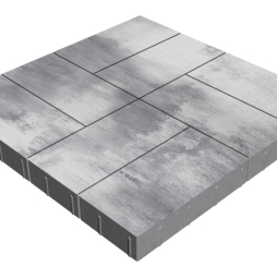 Плитка тротуарная SteinRus Грас Б.4.П.8, гладкая, Монохром, 400*200*80 мм