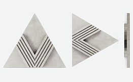 3D-плитка ARCHITECTILES Trigon, серый, 200*200*200*20 мм