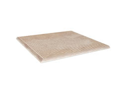 Клинкерная угловая ступень с насечками Paradyz Scandiano, Ochra, 300*300*11 мм