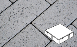 Плитка тротуарная Готика, City Granite FERRO, Квадрат В.1.К.10/Г.1.К.10, Белла Уайт, 150*150*100 мм